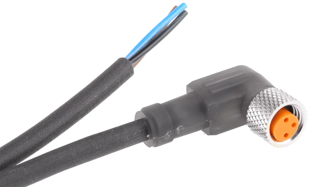 Produktfoto 1 von Lumberg RKMWV, 3-polig Sensor-Betätigungselementkabel, M8 Buchse / Freies Ende Nicht abgeschlossen, Länge 2 m