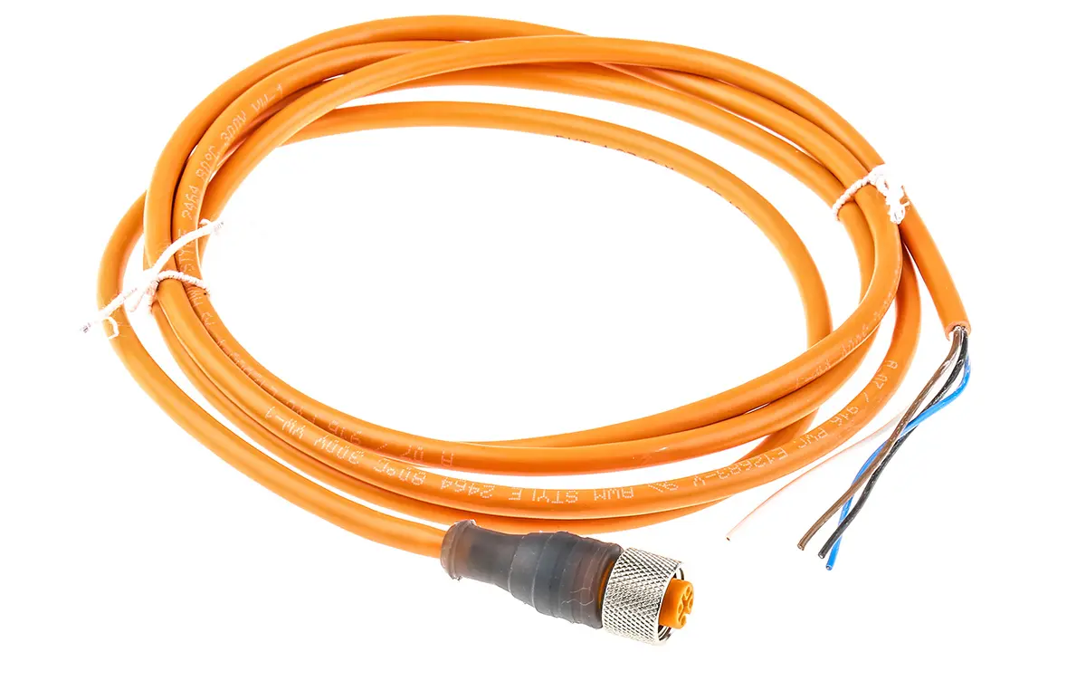 Produktfoto 1 von Lumberg RKT, 4-polig Sensor-Betätigungselementkabel, M12 Buchse / Freies Ende Nicht abgeschlossen, Länge 2 m