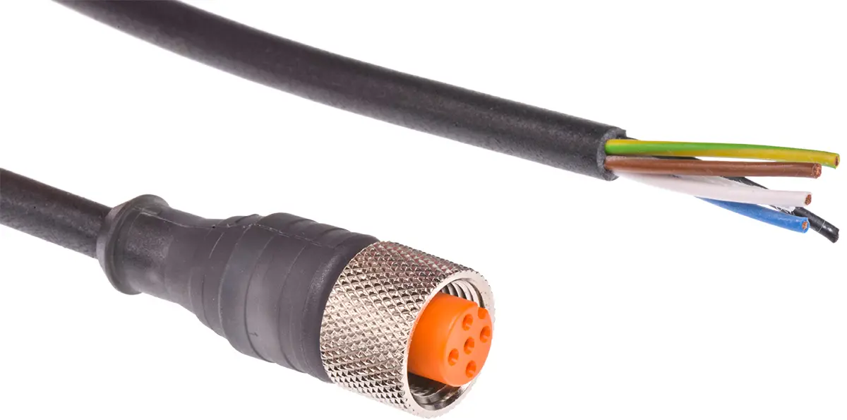 Produktfoto 1 von Lumberg RKT, 5-polig Sensor-Betätigungselementkabel, M12 Buchse / Freies Ende Nicht abgeschlossen, Länge 2 m