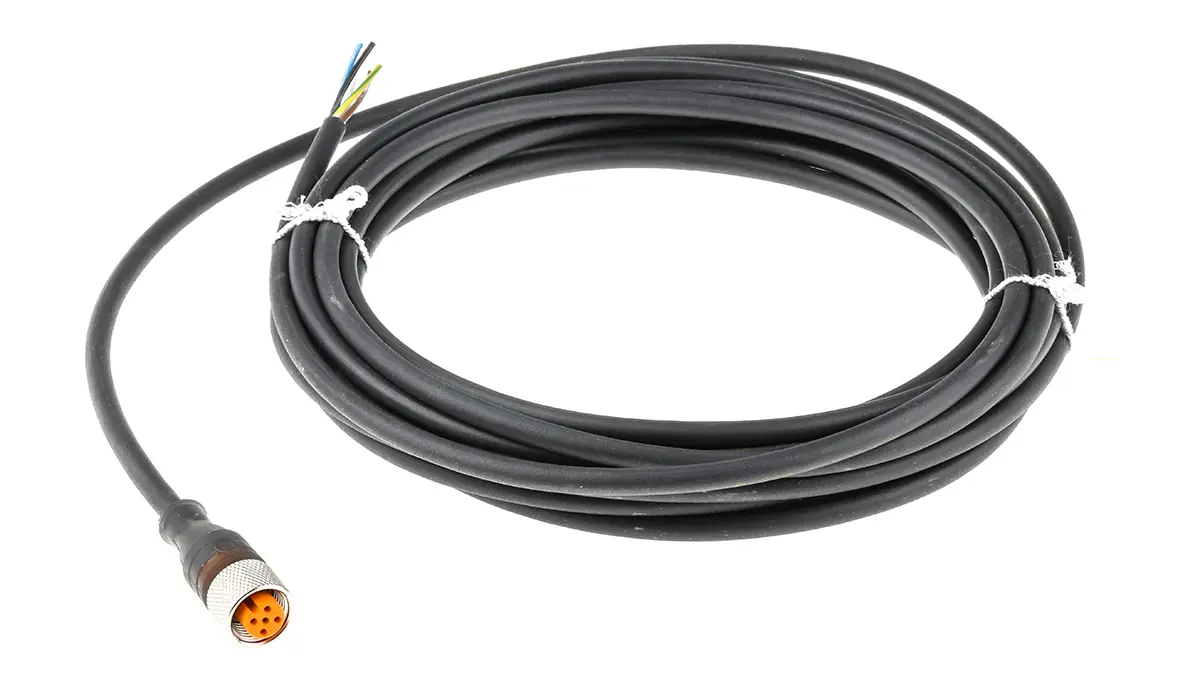 Produktfoto 1 von Lumberg RKT 5-228, 5-polig Sensor-Betätigungselementkabel, M12 Buchse / Freies Ende, Länge 5 m