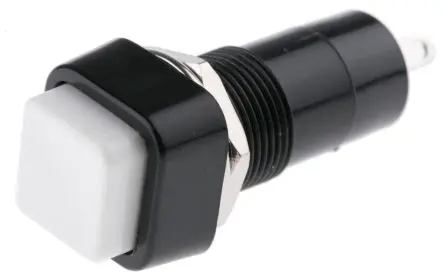 Produktfoto 1 von Lumberg PBS-001A Druckschalter Rastend Panel Ø 12 mm, SPST / 3A 250 V ac, IP40, IP67
