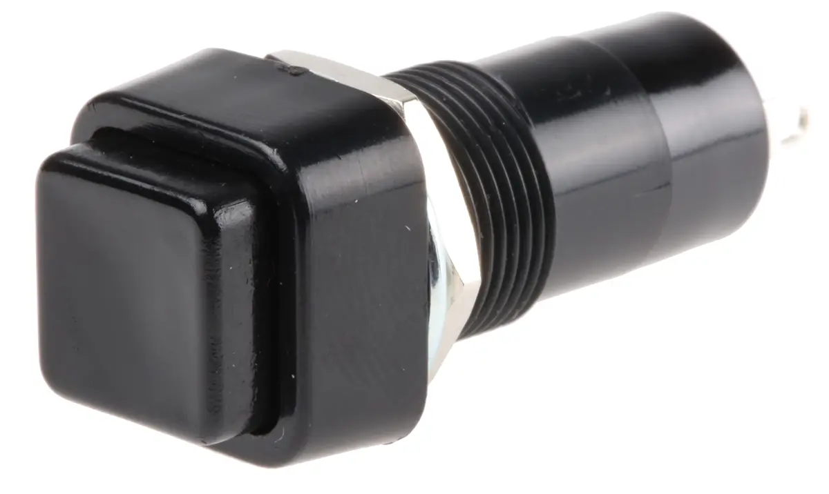 Produktfoto 1 von Lumberg PBS-001A Druckschalter Rastend Panel Ø 12 mm, SPST / 3 A 250 V ac, IP40, IP40