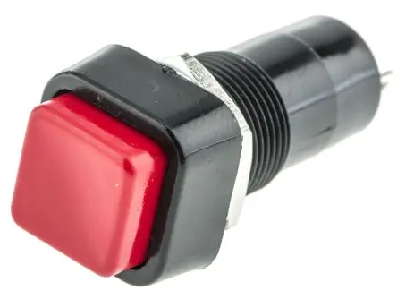 Produktfoto 1 von Lumberg PBS-001A Druckschalter Rastend Panel Ø 12 mm, SPST / 3A 250 V ac, IP40, IP67