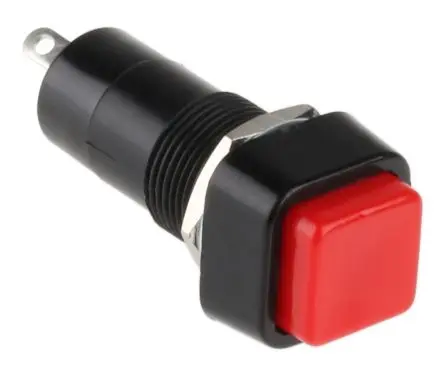 Produktfoto 1 von Lumberg PBS-001B Druckschalter Tastend Panel Ø 12 mm, SPST / 3A 250 V ac, IP40, IP67