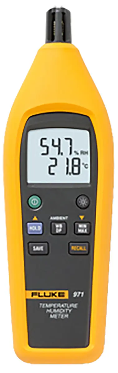 Produktfoto 1 von Fluke 971 Hygrometer, Typ Digitalhygrometer, absolut +60°C / 95%RH, ±0,5 °C 0.1°C 0.1%RH