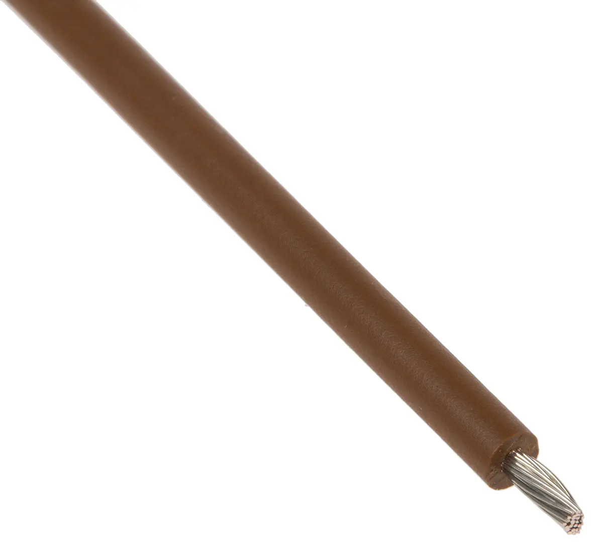 Produktfoto 1 von Lapp Einzeladerleitung 1 mm², 17 AWG 100m Braun PVC isoliert Ø 2.9mm UL1015