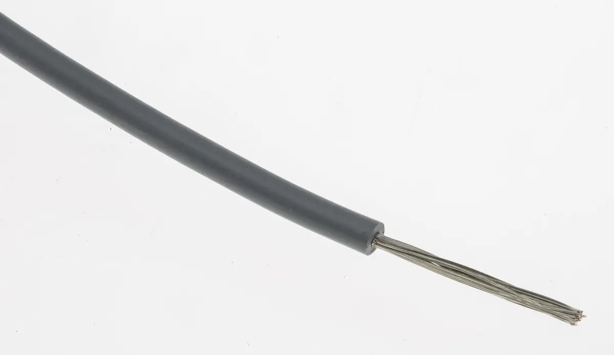 Produktfoto 1 von Lapp Einzeladerleitung 1 mm², 17 AWG 100m Grau PVC isoliert Ø 2.9mm UL1015