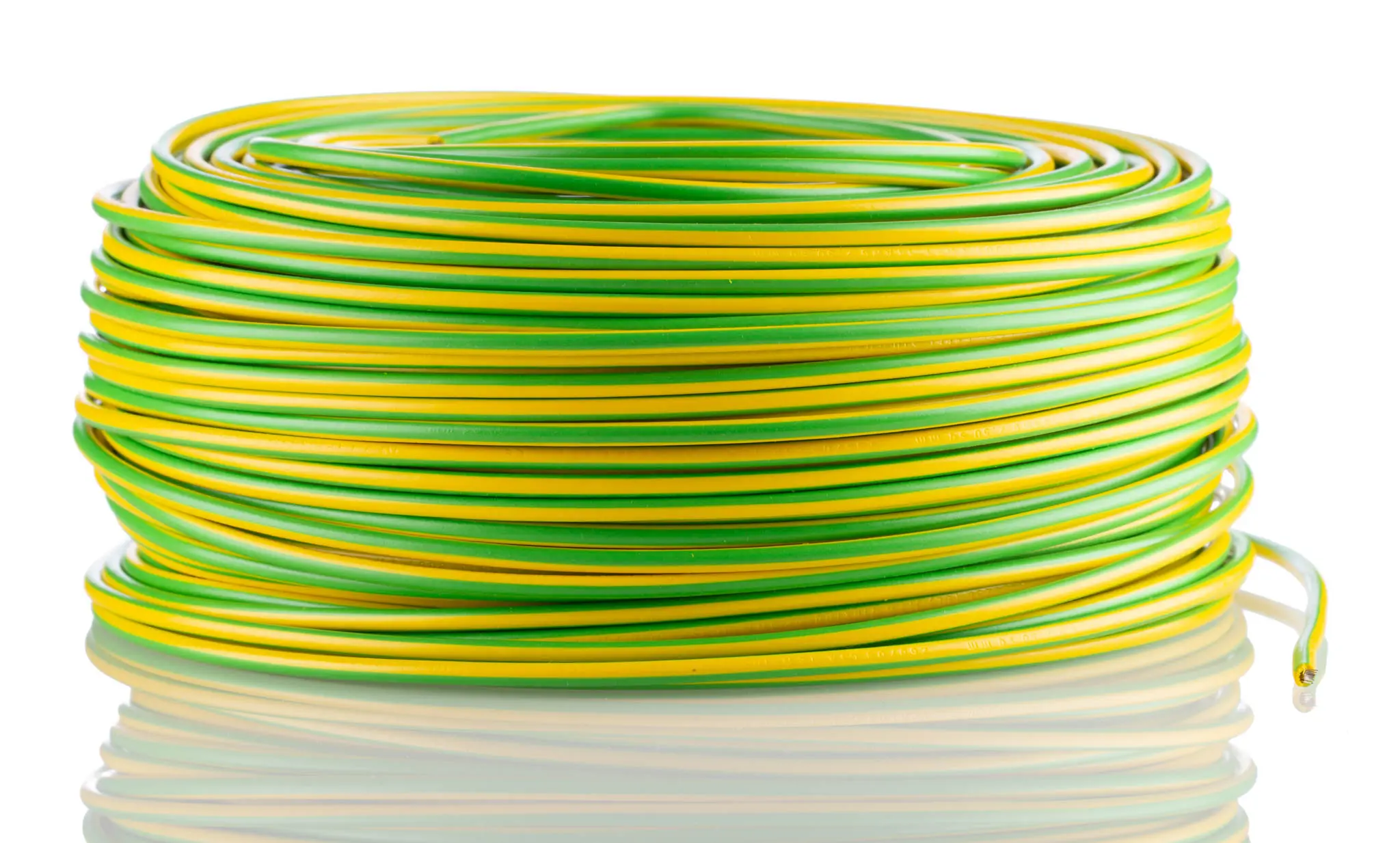 Produktfoto 1 von Lapp Einzeladerleitung 2,5 mm², 14 AWG 100m Grün/Gelb PVC isoliert Ø 3.7mm UL1015