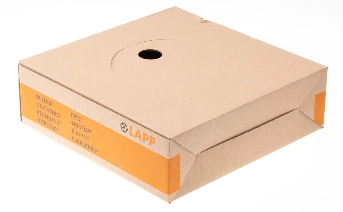 Produktfoto 1 von Lapp Einzeladerleitung 1 mm², 18 AWG 100m Grün/Gelb PVC isoliert Ø 2.6mm 32/32 Litzen