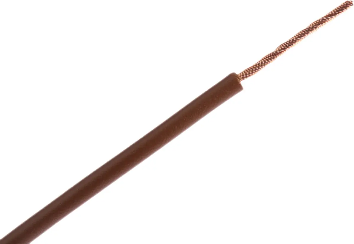 Produktfoto 1 von Lapp Einzeladerleitung 1 mm² 100m Braun PVC isoliert Ø 2.6mm 32/32 Litzen