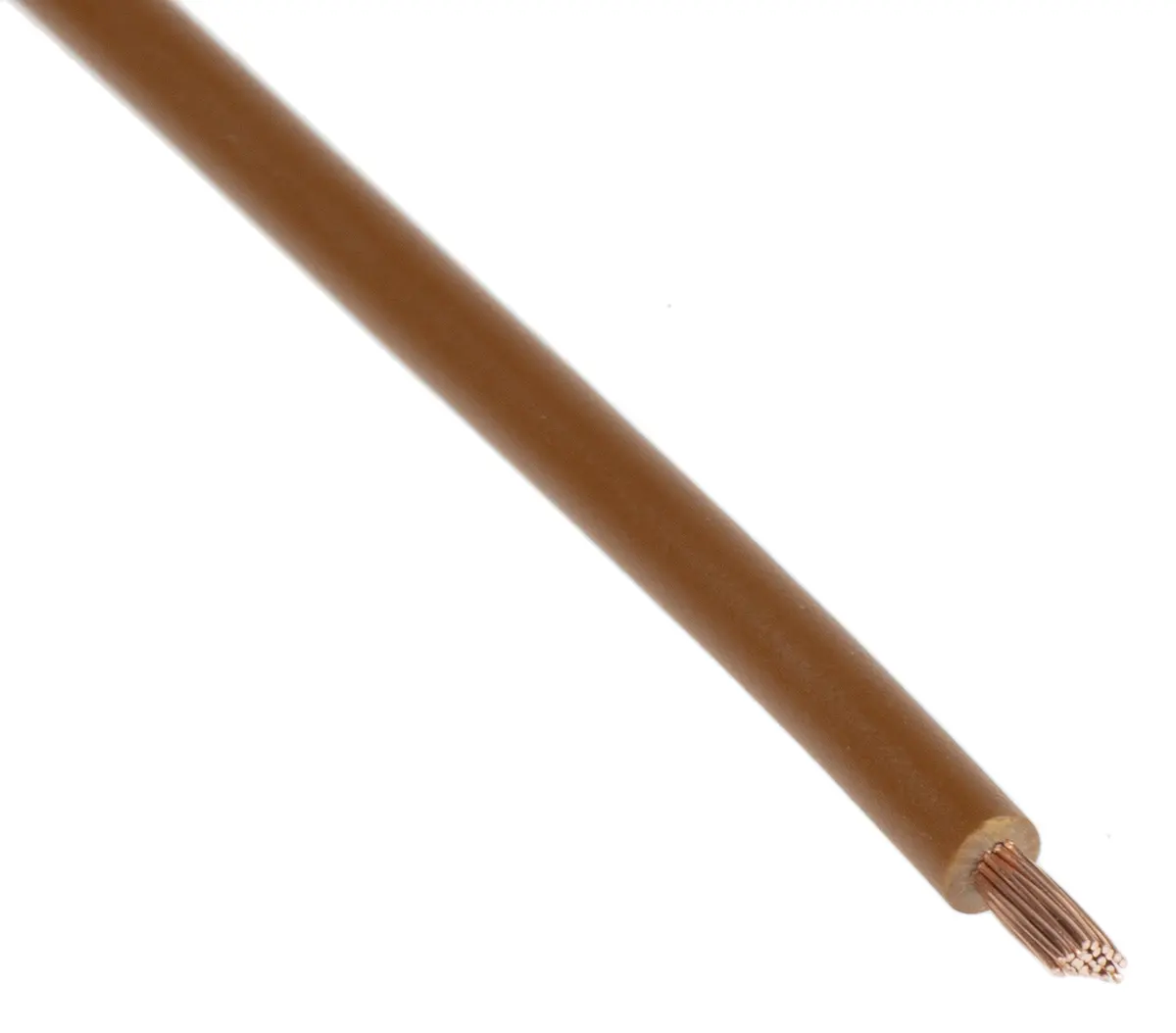 Produktfoto 1 von Lapp Einzeladerleitung 1,5 mm² 100m Braun PVC isoliert Ø 3mm 30 / 30 Litzen