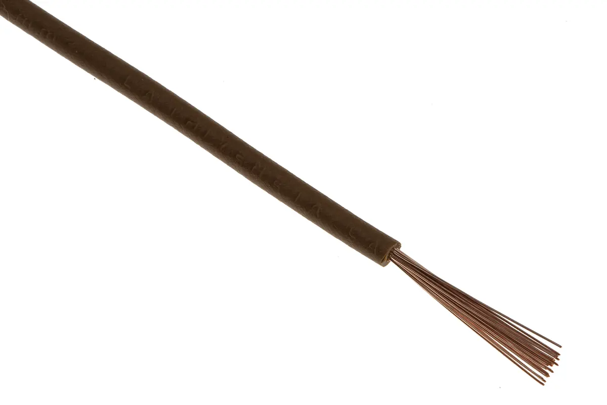 Produktfoto 1 von Lapp Einzeladerleitung 0,5 mm², 20 AWG 100m Braun PVC isoliert Ø 2.1mm 16/32 mm Litzen