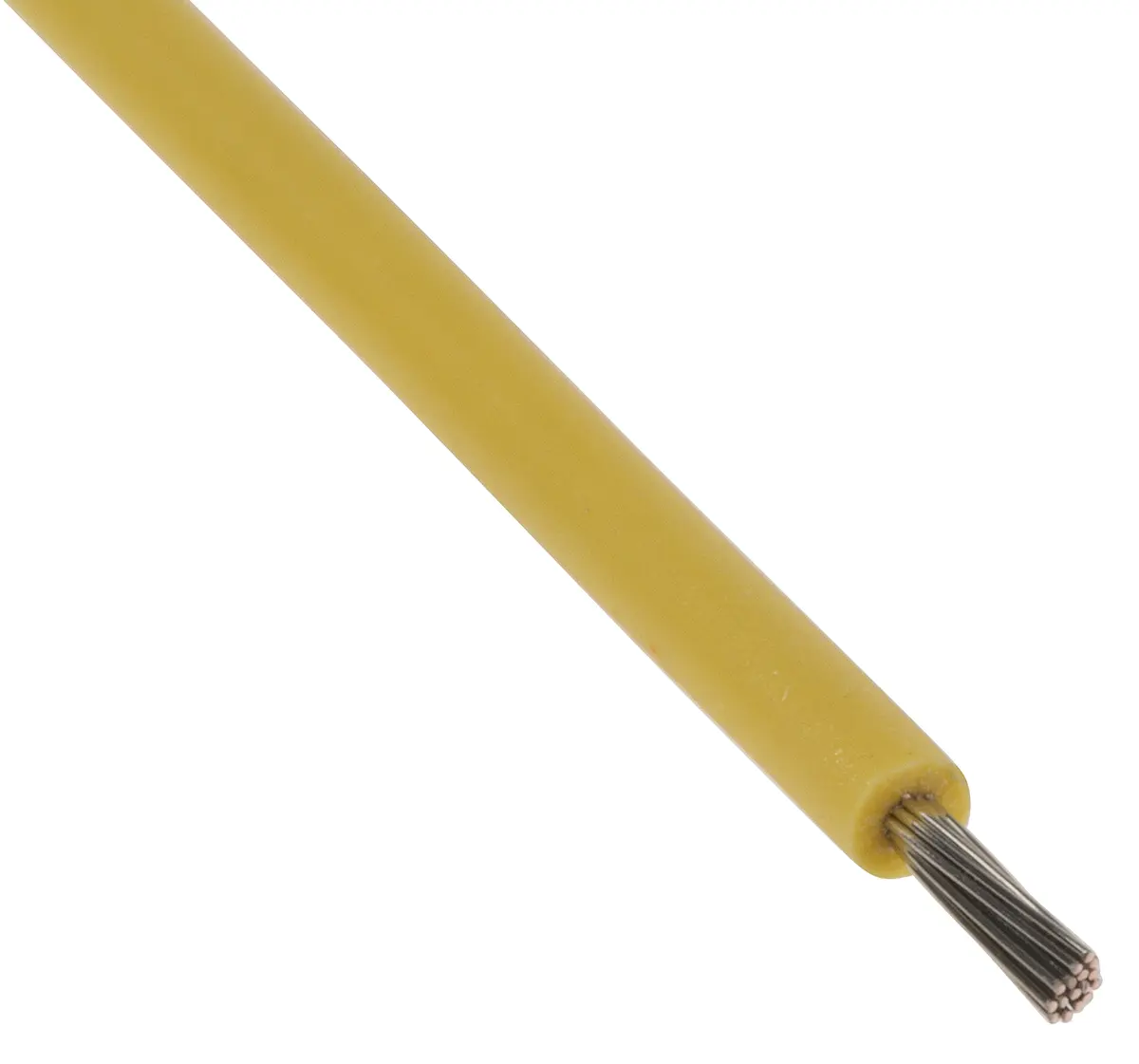 Produktfoto 1 von Lapp Einzeladerleitung 0,5 mm², 20 AWG 100m Gelb Silikon isoliert Ø 2.1mm 16/0,2 mm Litzen