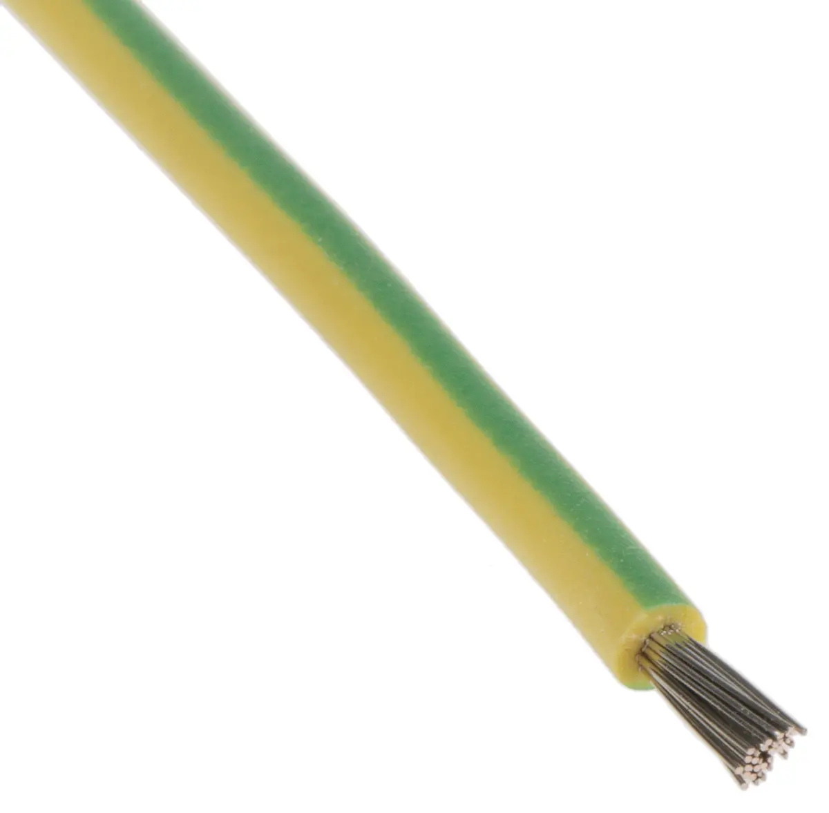 Produktfoto 1 von Lapp Einzeladerleitung 1 mm², 17 AWG 100m Grün/Gelb Silikon isoliert Ø 2.5mm 32 / 0,2 mm Litzen