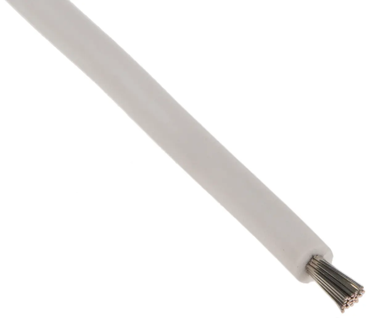 Produktfoto 1 von Lapp Einzeladerleitung 0,75 mm², 18 AWG 100m Weiß Silikon isoliert Ø 2.4mm 19/0,25 mm Litzen