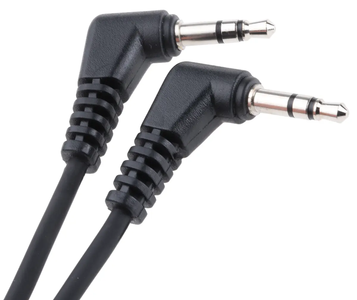 Produktfoto 1 von Switchcraft Hilfskabel, 3,5 mm Stereobuchse / 3,5 mm Stereobuchse, 3,5 mm Stereobuchse Stecker Stecker L. 3.1 m Schwarz