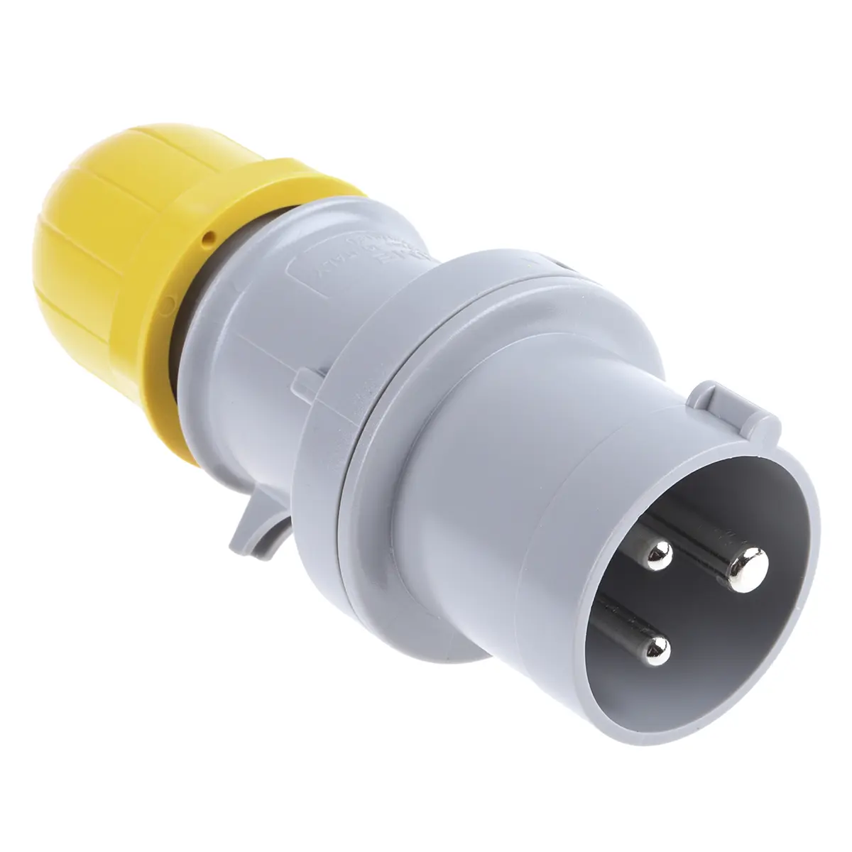 Scame Leistungssteckverbinder Gelb 2P+PE, 110V, Kabel Gerade IP44 16A