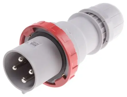 Produktfoto 1 von Scame Optima Leistungssteckverbinder Rot 3P+PE, 415V, Kabel Gerade IP67 125A