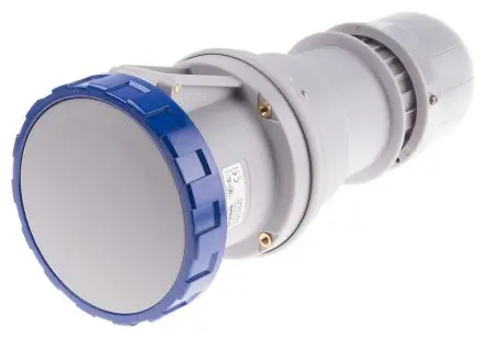 Produktfoto 1 von Scame Optima Leistungssteckverbinder Blau, 230V 2P+PE / 125A, Kabel IP66, IP67