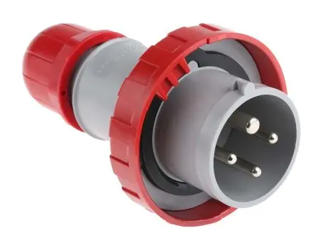 Produktfoto 1 von Scame Leistungssteckverbinder Rot 3P+PE, 415V, Kabel Gerade IP66, IP67 16A