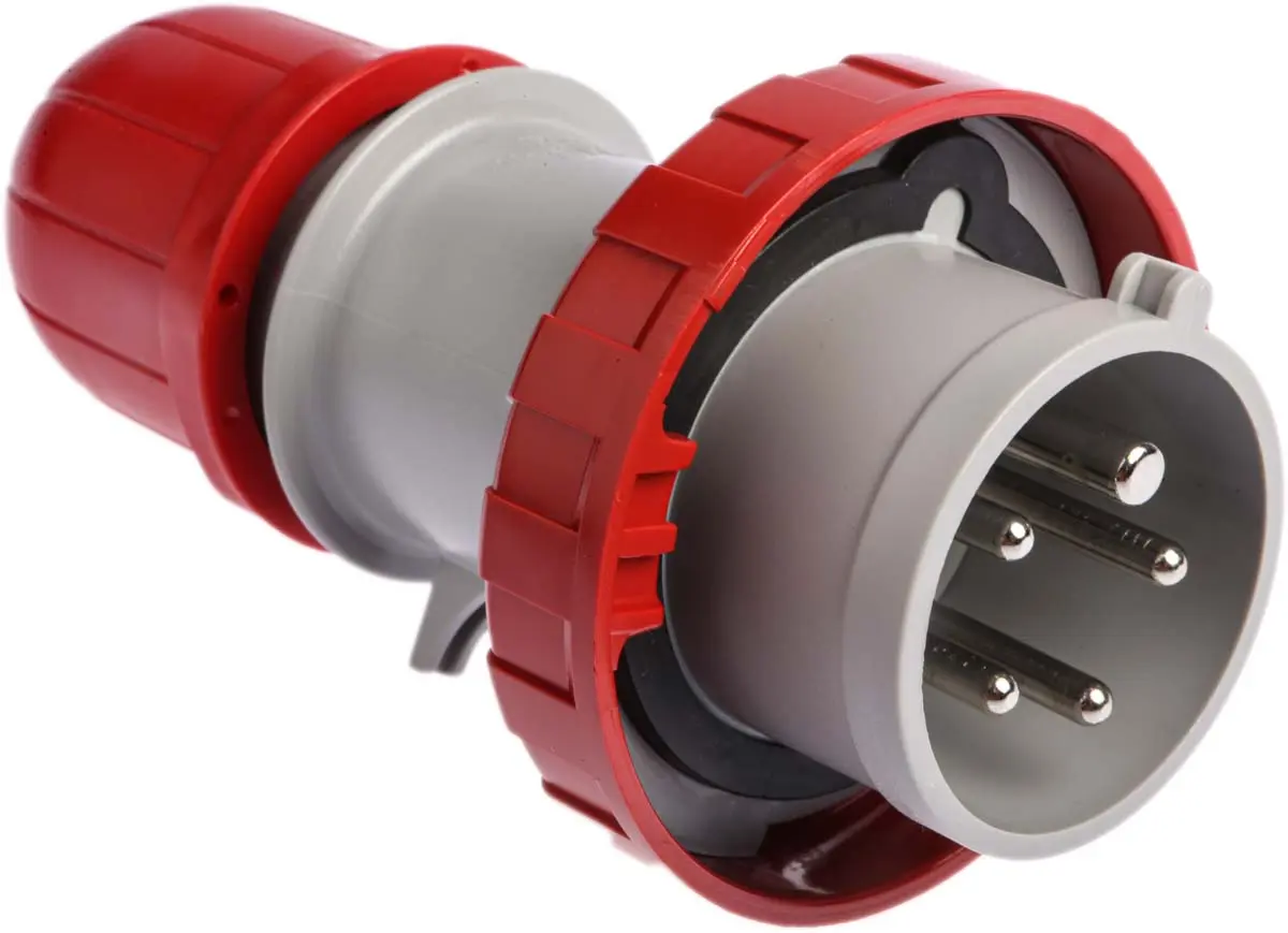 Scame Leistungssteckverbinder Stecker Rot 3P + N + E, 415 V / 16A, Kabelmontage IP66, IP67
