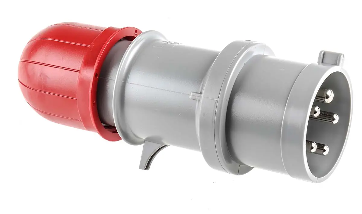 Produktfoto 1 von Scame Leistungssteckverbinder Rot 3P+N+PE, 415V, Kabel Gerade IP44 32A