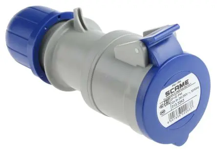 Produktfoto 1 von Scame Leistungssteckverbinder Blau, 230V / 32A, Kabel IP44