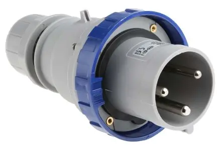 Produktfoto 1 von Scame Leistungssteckverbinder Blau 2P+PE, 230V, Kabel Gerade IP67 63A