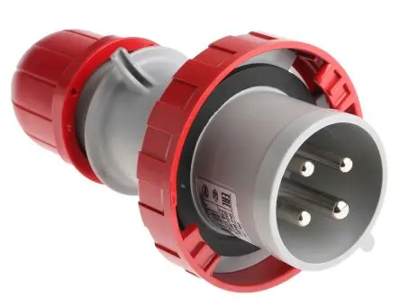 Produktfoto 1 von Scame Leistungssteckverbinder Rot 3P+PE, 415V, Kabel Gerade IP67 32A