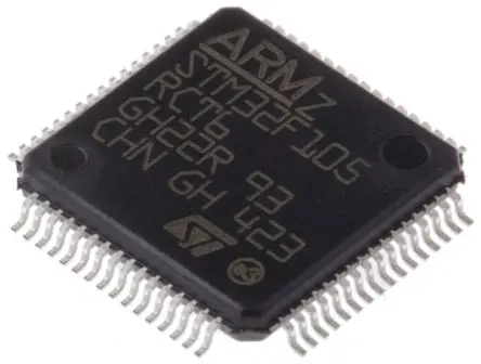 Produktfoto 1 von STMicroelectronics Mikrocontroller STM32F105RC ARM Cortex M3 32 bit Flash Oberfläche 256kB LQFP 64-Pin 72 MHz 64 kB RAM
