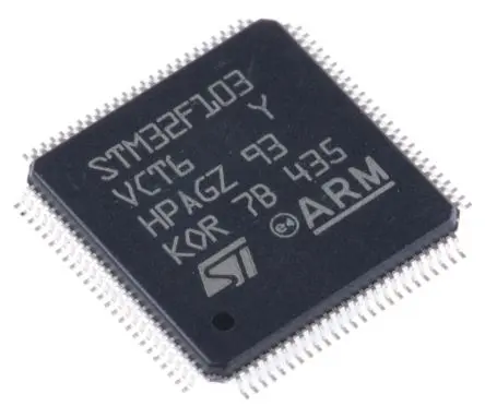Produktfoto 1 von STMicroelectronics Mikrocontroller STM32F103VC ARM Cortex M3 32 bit Flash Oberfläche 256kB LQFP 100-Pin 72 MHz 48 kB RAM