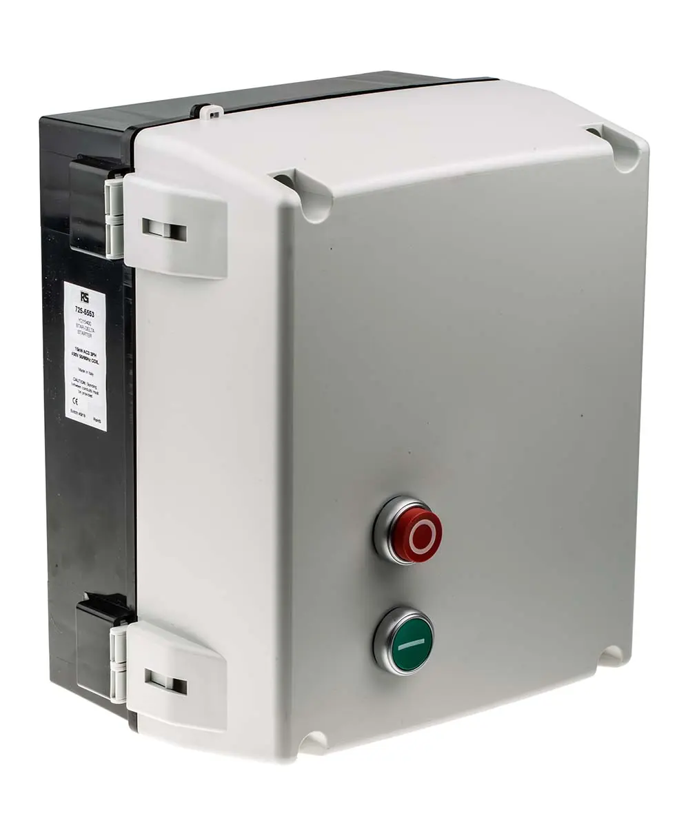 Produktfoto 1 von RS PRO Stern-Dreieck-Starter 3-phasig 15 kW, 400 Vac / 13 → 18 A