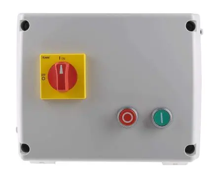 Produktfoto 1 von RS PRO Stern-Dreieck-Starter 400V ac 3-phasig 15 kW, IP65 / 13A, 18 A