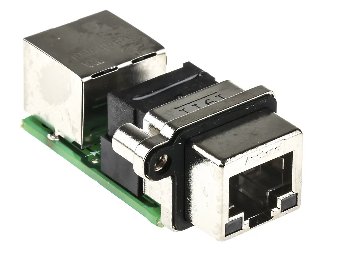 Produktfoto 1 von Amphenol Communications Solutions MRJ Innen/Innen Cat5e RJ45-Steckverbinder, 2-Port 8-polig Ungeschirmt