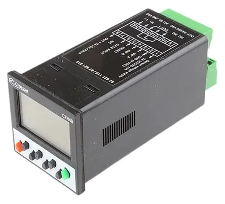 Produktfoto 1 von Crouzet CTR48 Zähler Zähler LCD Manuell 6-stellig 260V ac, Stunden, max. 40 kHz