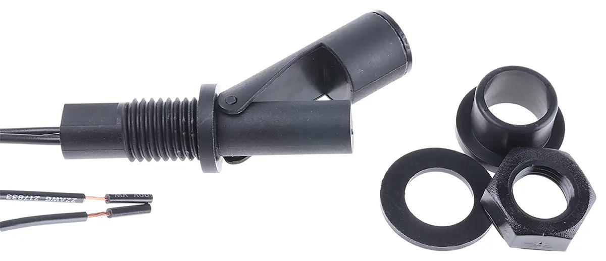 Produktfoto 1 von Sensata / Cynergy3 RSF70 Schwimmerschalter Horizontal Nitrilkautschuk (NBR) 300 V dc, Schließer/Öffner, -20 °C 300 V ac