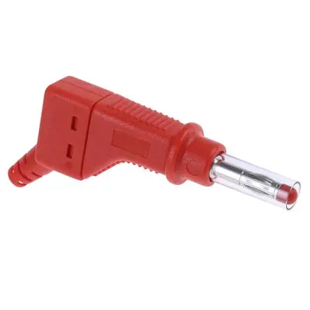 Produktfoto 1 von Staubli 4 mm Stecker Rot Bananenstecker, Kontakt Nickel, 600V 32A, Schraubanschluss