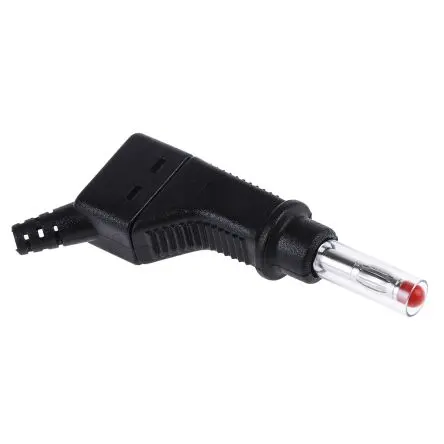 Produktfoto 1 von Staubli 4 mm Stecker Schwarz Bananenstecker, Kontakt Nickel, 600V 32A, Schraubanschluss