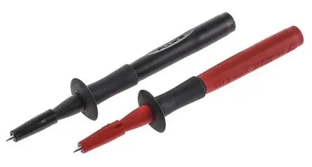 Produktfoto 1 von Fluke Extrafein Prüfspitze Schwarz, Rot, Edelstahl Spitze 12 mm, 1kV 10A
