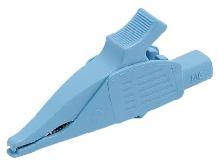 Produktfoto 1 von Staubli Messing 39.5 mm Krokodilklemme, Blau, 32A Thermoplastisches Elastomer Isoliert