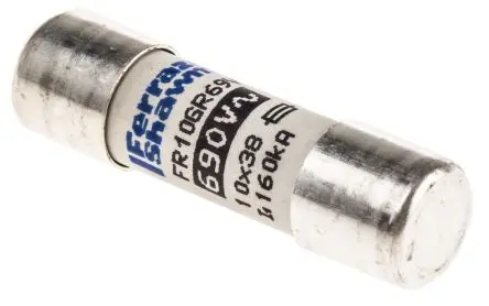 Produktfoto 1 von Mersen Protistor Patronensicherung FF / 12.5A 10 x 38 mm 690V ac Keramik gR