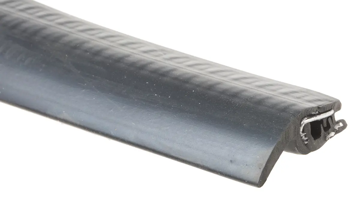 Produktfoto 1 von RS PRO Türdichtung, Kantenschutz, Ethylen-Propylen-Dien-Monomer, Schwarz, B. 8.6 mm, H. 23.7 mm, L. 20 m