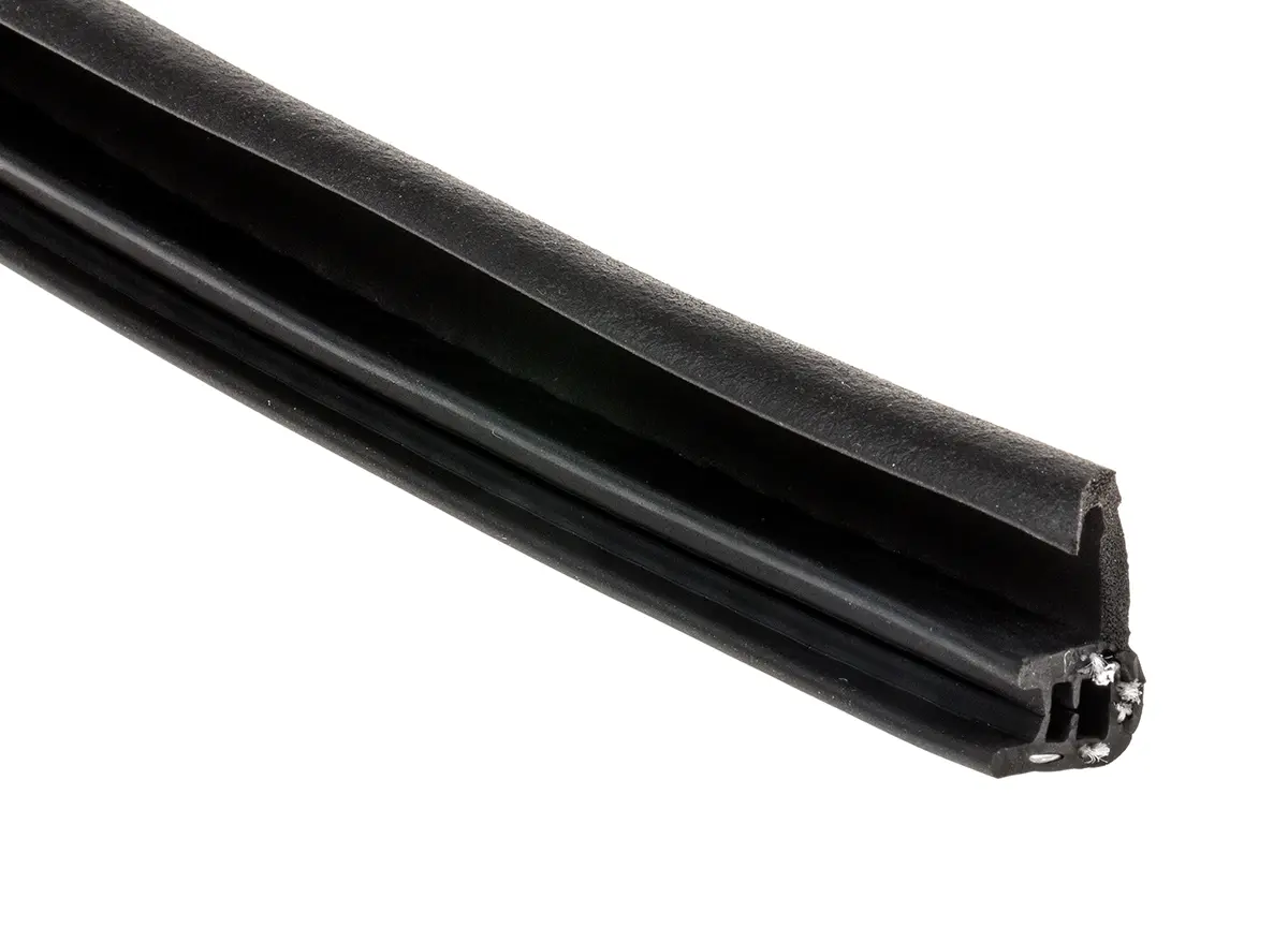 Produktfoto 1 von RS PRO Türdichtung, Kantenschutz, Ethylen-Propylen-Dien-Monomer, Schwarz, B. 8.9 mm, H. 21 mm, L. 20 m