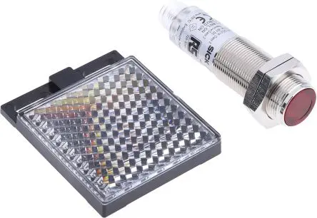 Produktfoto 1 von RS PRO V180 Zylinderförmig Optischer Sensor, Reflektierend, NPN Ausgang, 4-polig