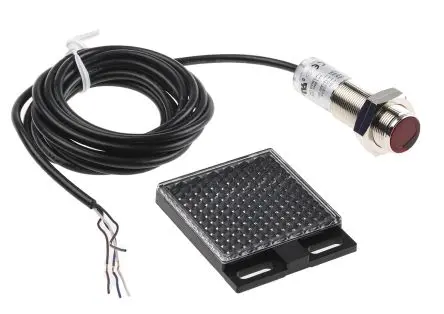Produktfoto 1 von RS PRO VL180 Zylinderförmig Optischer Sensor, Reflektierend, NPN Ausgang, 4-polig