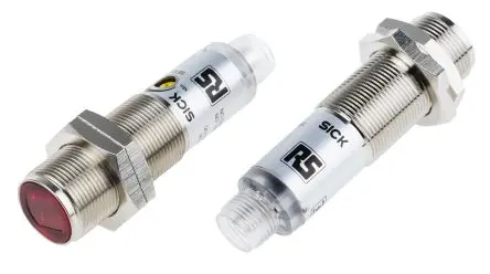 Produktfoto 1 von RS PRO Zylinderförmig Optischer Sensor, Durchgangsstrahl-Empfänger, NPN Ausgang