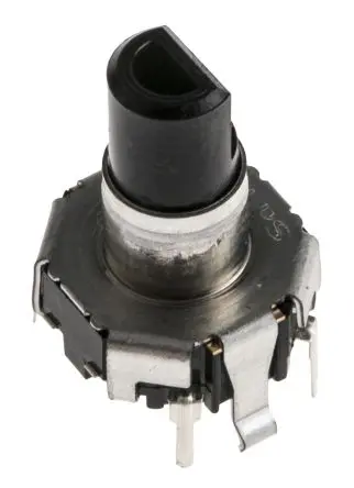 Produktfoto 1 von Alps Alpine Drehgeber 15 Impulse/Umdrehung Impulse/U Inkrementalgeber, mit 5.975 mm, Flachschaft, Digital