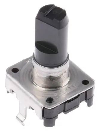 Produktfoto 1 von Alps Alpine Drehgeber 24 Impulse/Umdrehung Impulse/U Inkrementalgeber, mit 6 mm, Flachschaft, Digital Rechteck-Signal,