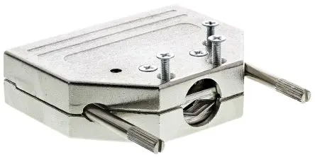Produktfoto 1 von MH Connectors MHDTZI D-Sub-Gehäuse Gerade, 25-polig, D: D-Sub-Gehäuse Zugentlastung, Silber, Größe B, aus Zink
