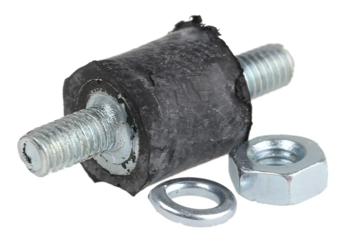 Produktfoto 1 von FIBET Gummi Vibrationsdämpfer, Außen-/Außengewinde Puffer M3, Ø 8mm x 20mm